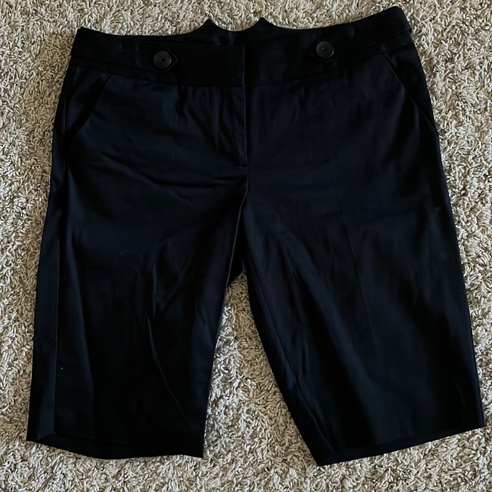 Kenzie black shorts with button detail at the waist